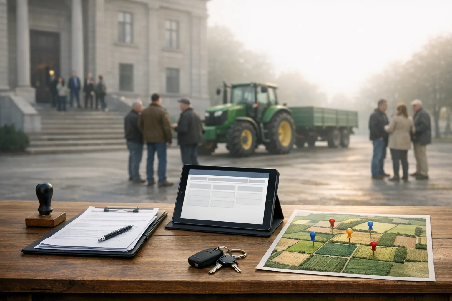 Aukcje syndyka – gdzie sprawdzać licytacje ziemi i maszyn?