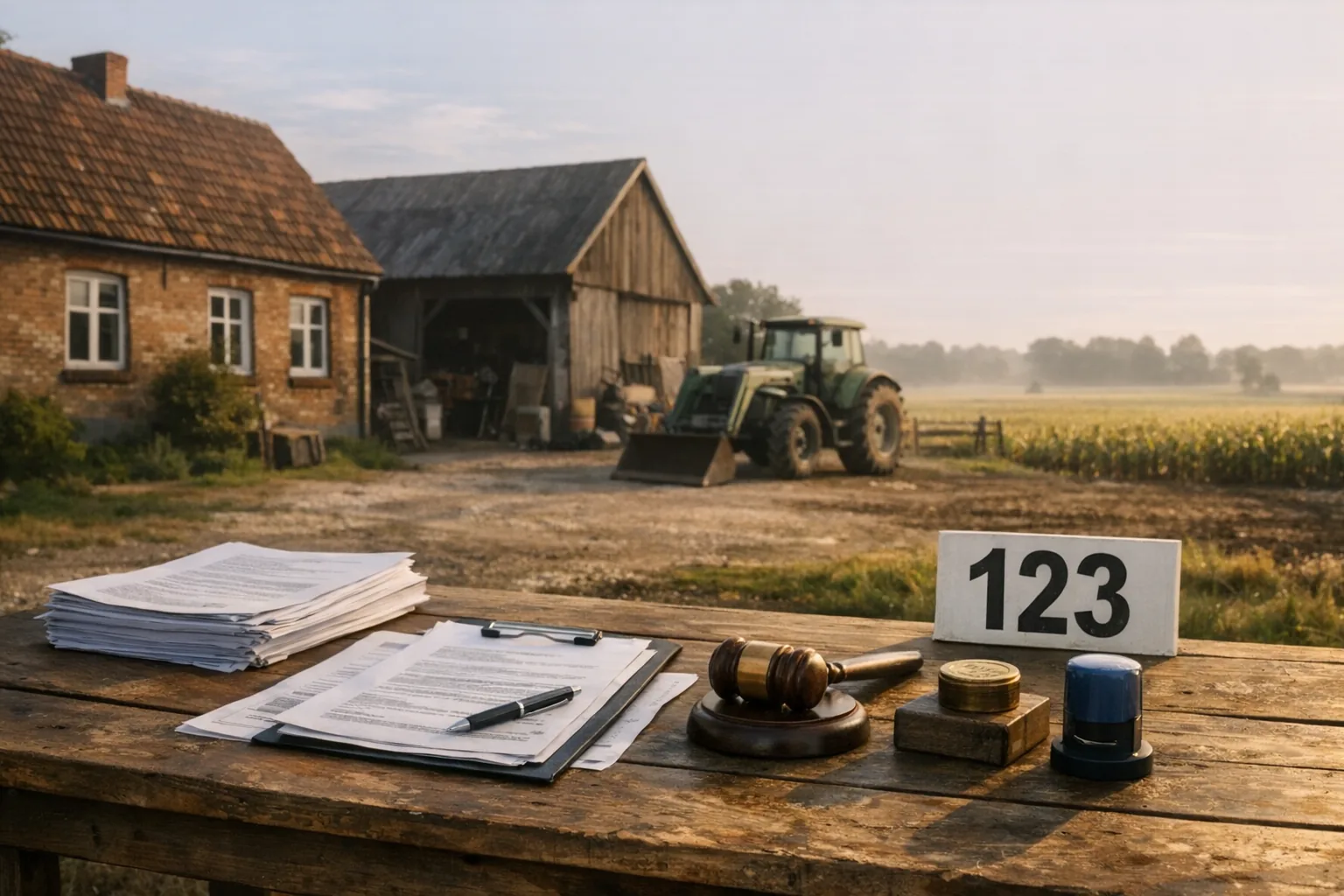 Licytacja komornicza gospodarstwa rolnego - kolejne etapy